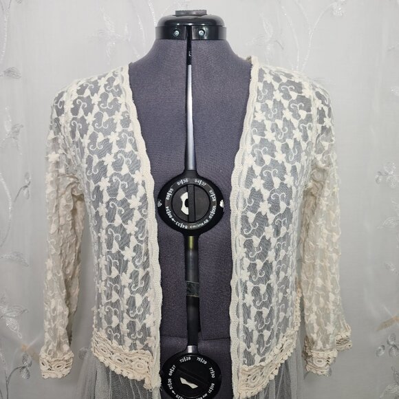 Lace, Open Front, Cardigan/Cover-up - Picture 3 of 8